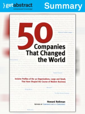 cover image of 50 Companies That Changed the World (Summary)